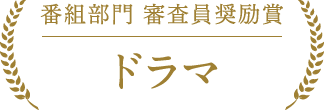 番組部門 ドラマ 審査員奨励賞